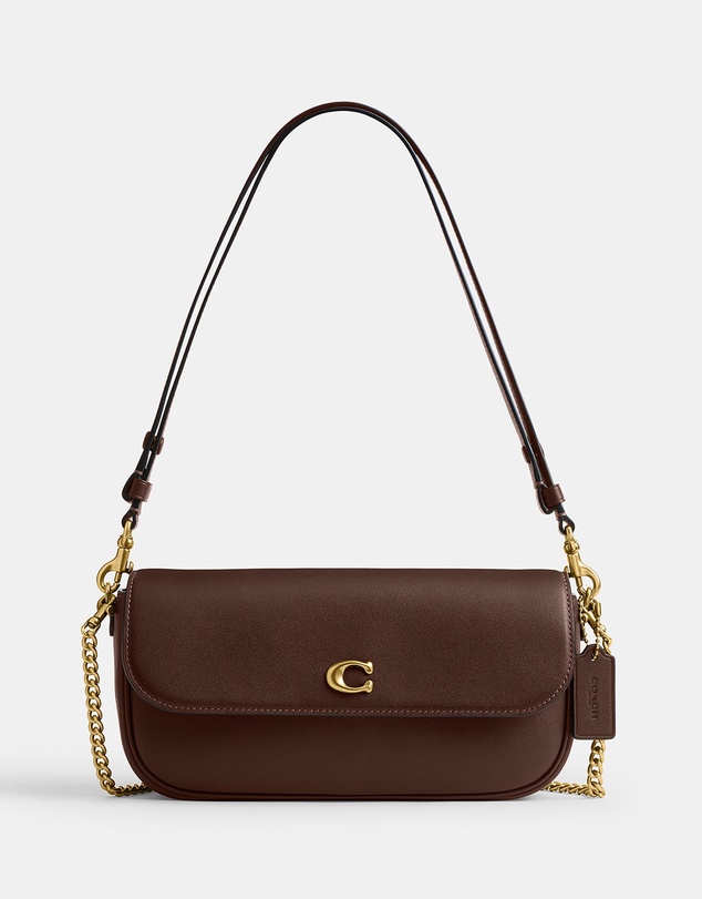Coach - Refined Calf Leather Brook Flap Chain Bag