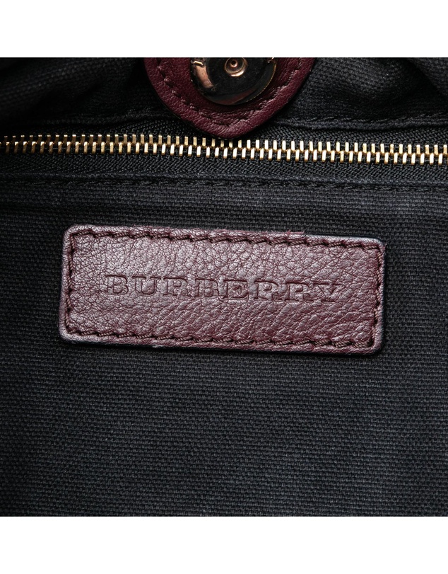 Pre-Loved by Azura Reborn - Pre-Loved House Check Canvas and Calfskin Little Crush Crossbody