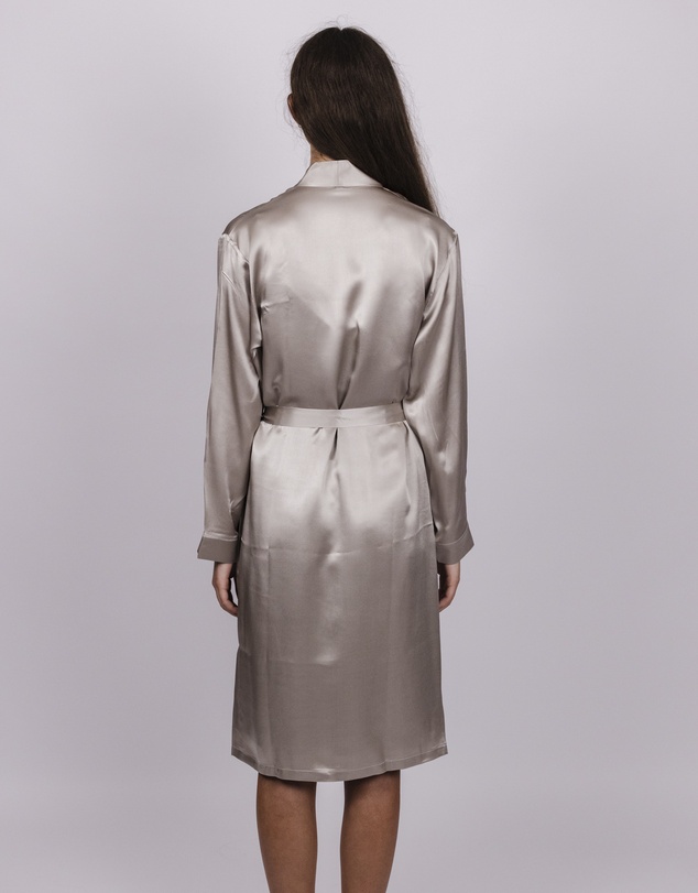 SILK MAGNOLIA - Silk Robe Dressing Gown
