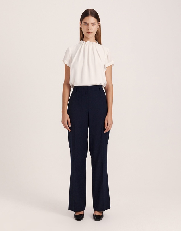 SABA - Willa High Neck Short Sleeve Top