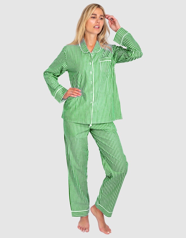 Sant And Abel - Women’s Braddock Green Long PJ Set