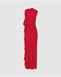 Shona Joy - Agnes Draped Ruffle Maxi Dress