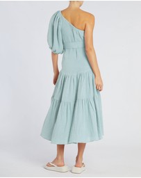 Amelius - Saloma Linen One Shoulder Dress