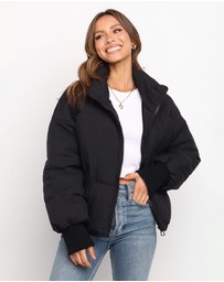 Petal & Pup - Edric Puffer Jacket - Black