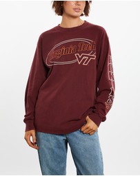 Vintage by The Real Deal - Pre Loved - 90s NCAA Virginia Tech Hokies Long Sleeve Tee