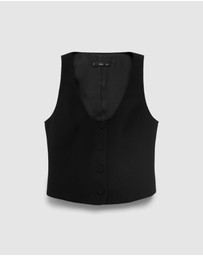 M.N.G - Suit Waistcoat With Buttons