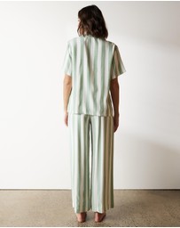 Atmos&Here - Ivy Linen Blend Stripe PJ Set