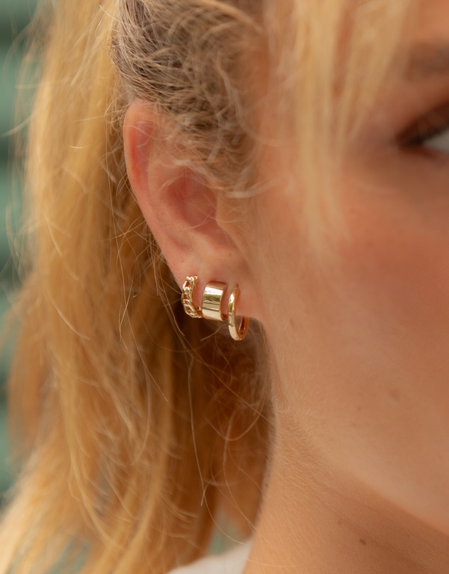 Mestige - Eterna Trio Hoops Set - 18K Gold Plated