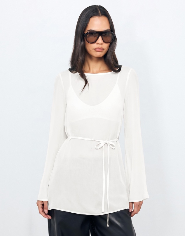 AERE - Donna Georgette Flowy Top