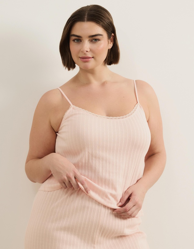 Atmos&Here Curvy - Melody Pointelle Cami Pants Pyjama Set
