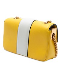 Pre-Loved by Azura Reborn - Pre-Loved Mini Bicolor Nappa Apolo Chain Baguette Shoulder Bag