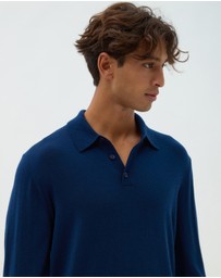 AERE - Merino Wool Knit Polo