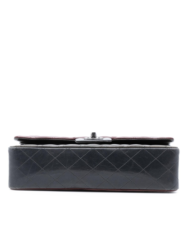 Pre-Loved by Azura Reborn - Pre-Loved Medium Classic Tricolor Lambskin Double Flap
