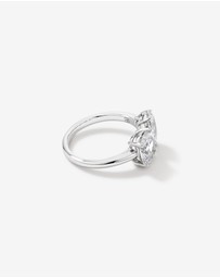 Michael Hill - Pear and Oval Shape Cubic Zirconia Toi Et Moi Ring in Sterling Silver