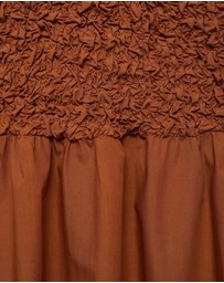 M.N.G - Rusty Open-Back Textured Dress