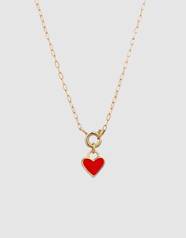 Elli Jewelry - Necklace Heart Pendant Dainty 925 Sterling Silver Gold-Plated