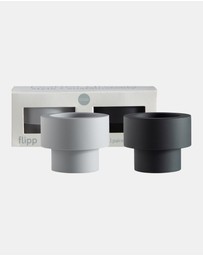 porter green - flipp sml silicone unbreakable candle holder set