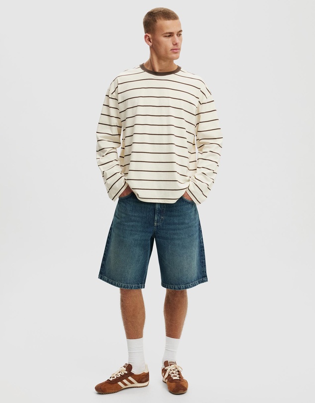 Cotton On - Cropped Fit Long Sleeve T-Shirt