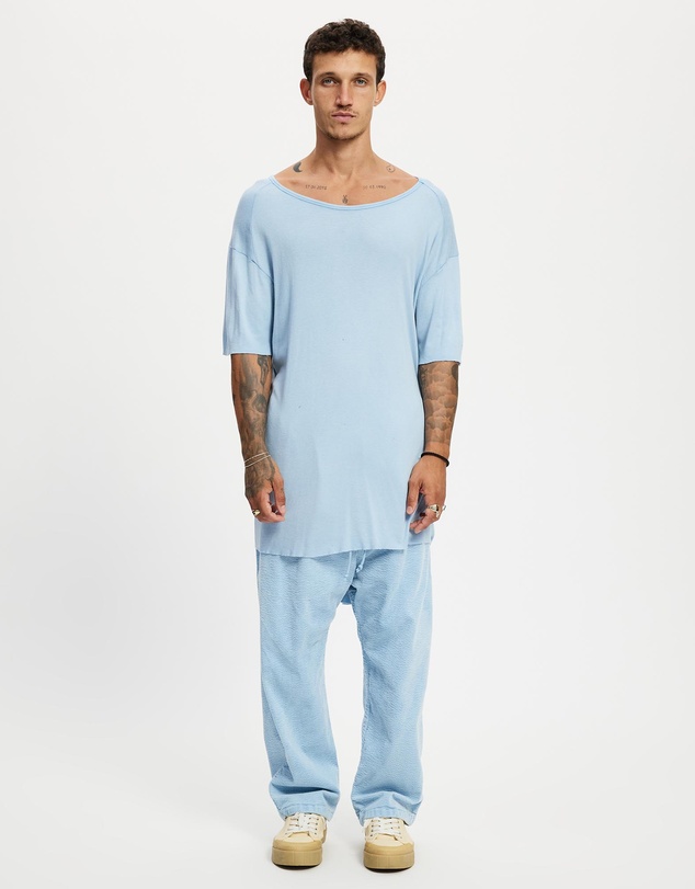 Surrounded By Ghosts - The Arsenic Relaxed Rib Knit Long Tail T-Shirt