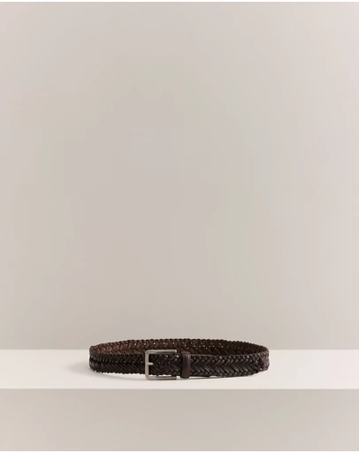 Trenery - Marek Woven Belt in Espresso