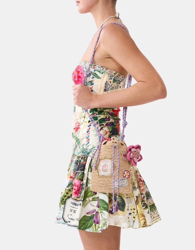 Camilla - Raffia Crossbody Hip Bag