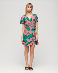Superdry - Printed Mini Wrap Dress