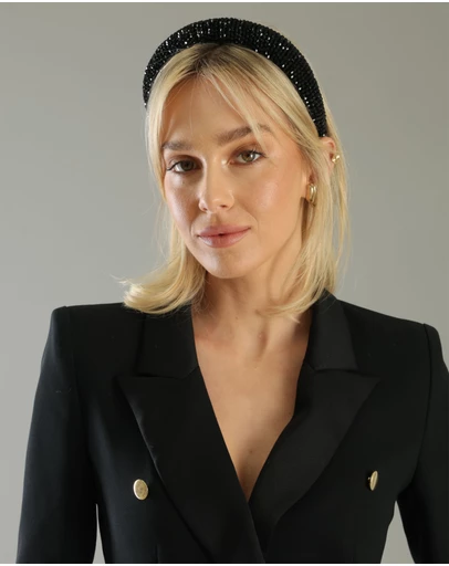 Morgan & Taylor - Avalyn Headband in Black