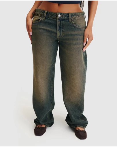 Cotton On - Curvy Low Rise Straight Jeans