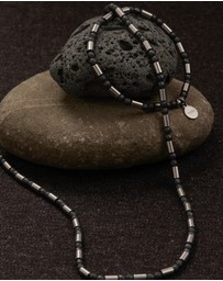 Najo - Nova Men's Haematite & Steel Necklace