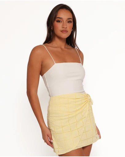 Petal & Pup - Clare Mini Skirt - Butter Yellow