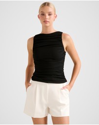 Forever New - Pippa Ruched Boat Neck Top