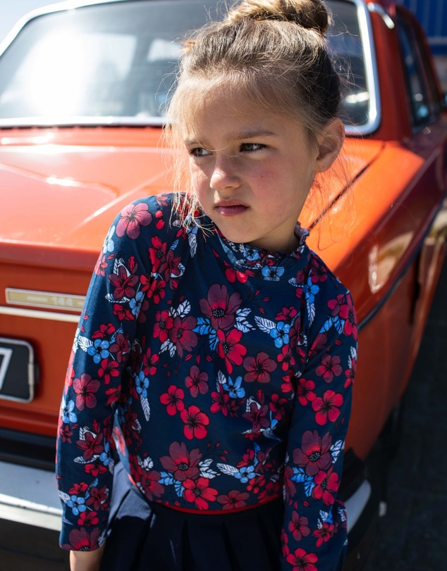Quapi - Kellen Long Sleeve Floral Top - Kids-Teens