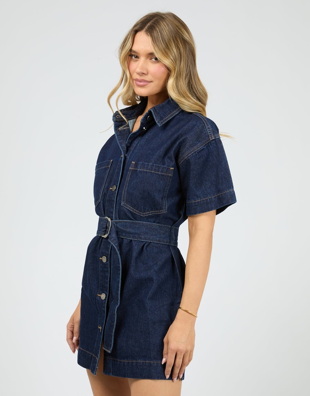All About Eve - Sunny Denim Mini Dress Indigo