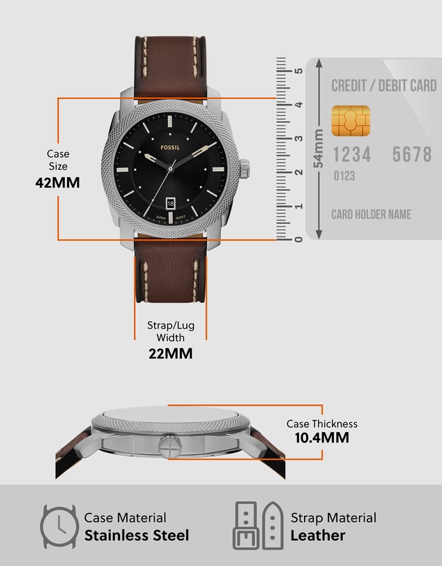 Fossil - Machine Brown Analogue Watch