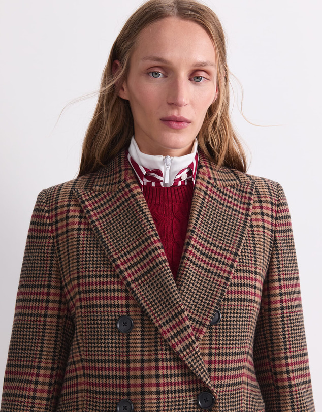 Sportscraft - Gia Double Breasted Check Coat