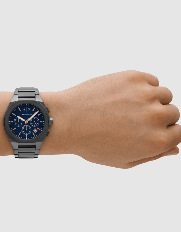 Armani Exchange - Gun-Metal Chronograph Watch