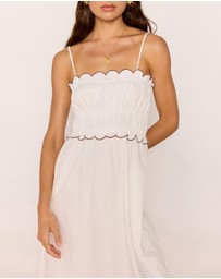 MINKPINK - Laurel Scallop Edge Midi Dress