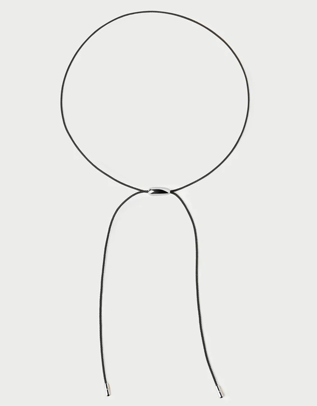 PDPAOLA - Oslo Cord Necklace Silver
