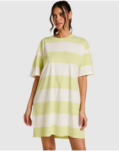 Hunkemoller - Boxy R-Neck Stripe Nightie