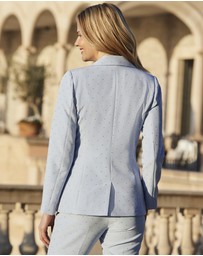 Sosandar - Sparkling Embellished Detail Blazer