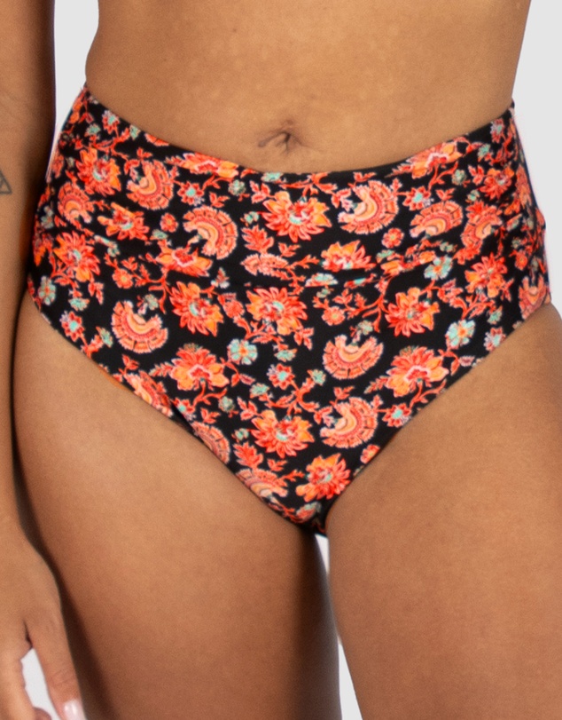 Baku Swimwear - Flamenco Gathered High Waist Bikini Bottom