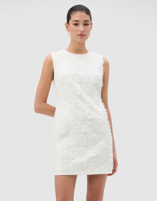 Oroton - Broderie Trim Shift Dress