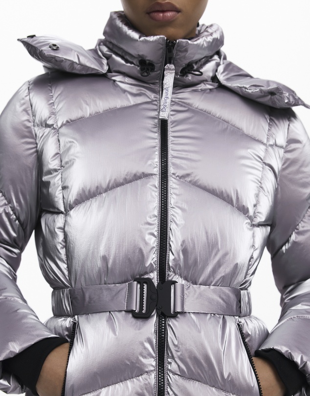 Desigual - Metallic quilted puffer jacket