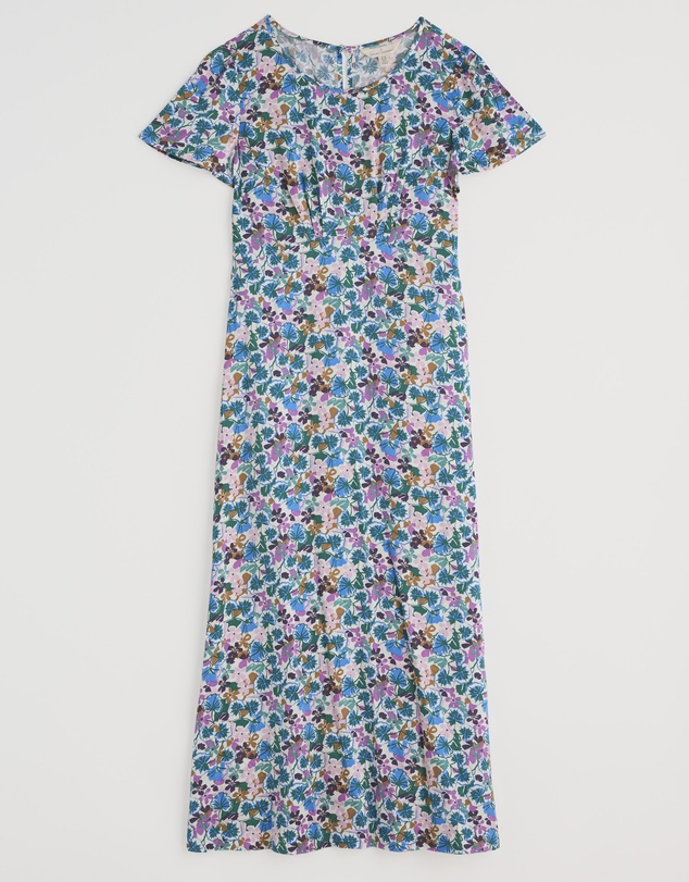 Seasalt - Seasalt Cornwall Multi Rosalind Satin Midi Dress