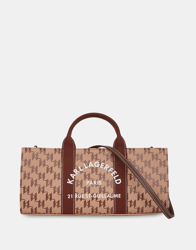 Karl Lagerfeld - K/Rue St-Guillaume Monogram East-West Magazine Tote Bag