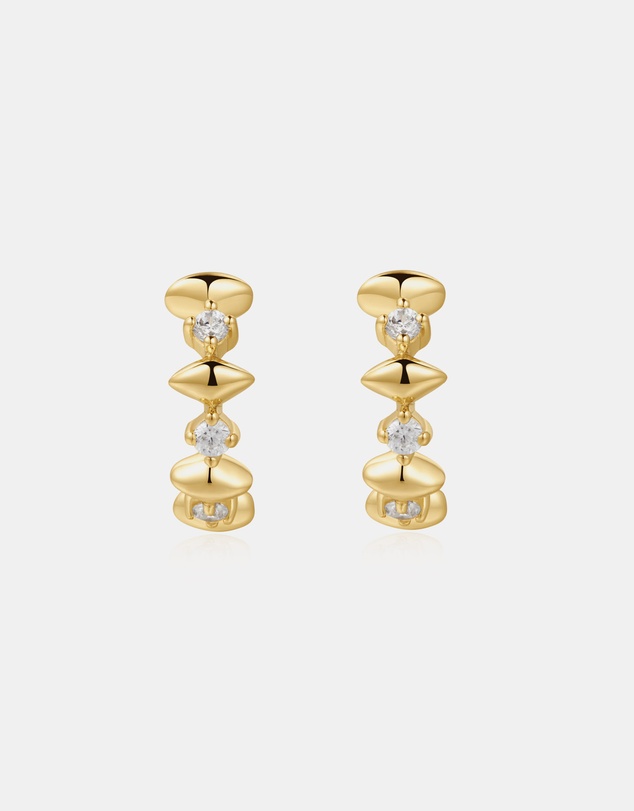 Ania Haie - Ania Haie Gold Sparkle Huggies