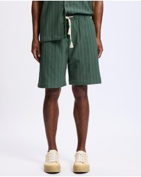 Scotch & Soda - Fave Tonal Striped Regular Fit Bermuda Shorts