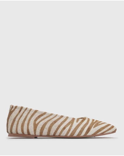 Betts - Cooper Leather Pony Hair Ballet Flats