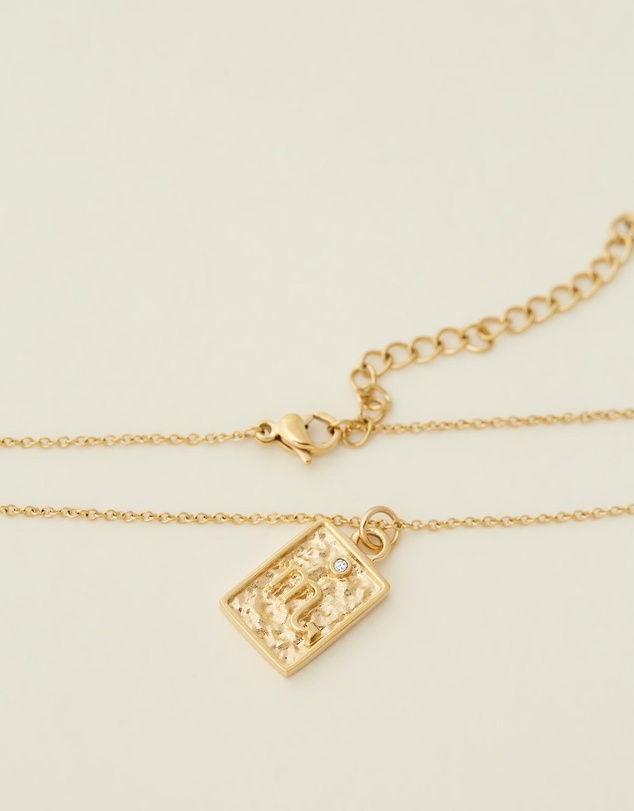 Carly Paiker - Scorpio Star Sign Zodiac Tag Necklace