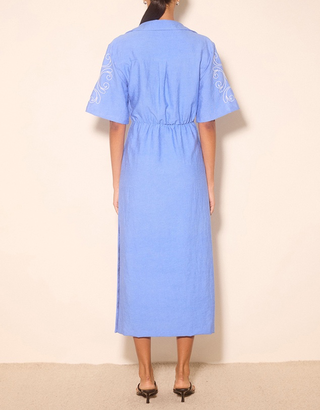 MON RENN - Zahra Embroidered Midi Dress